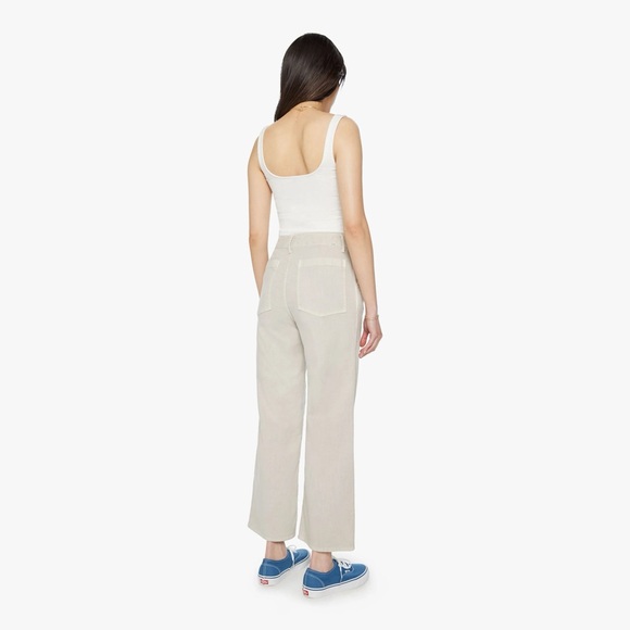 Mother The Major Zip Ankle Pant in Chalk It Up Oat Oatmeal Size 28 - Picture 3 of 16